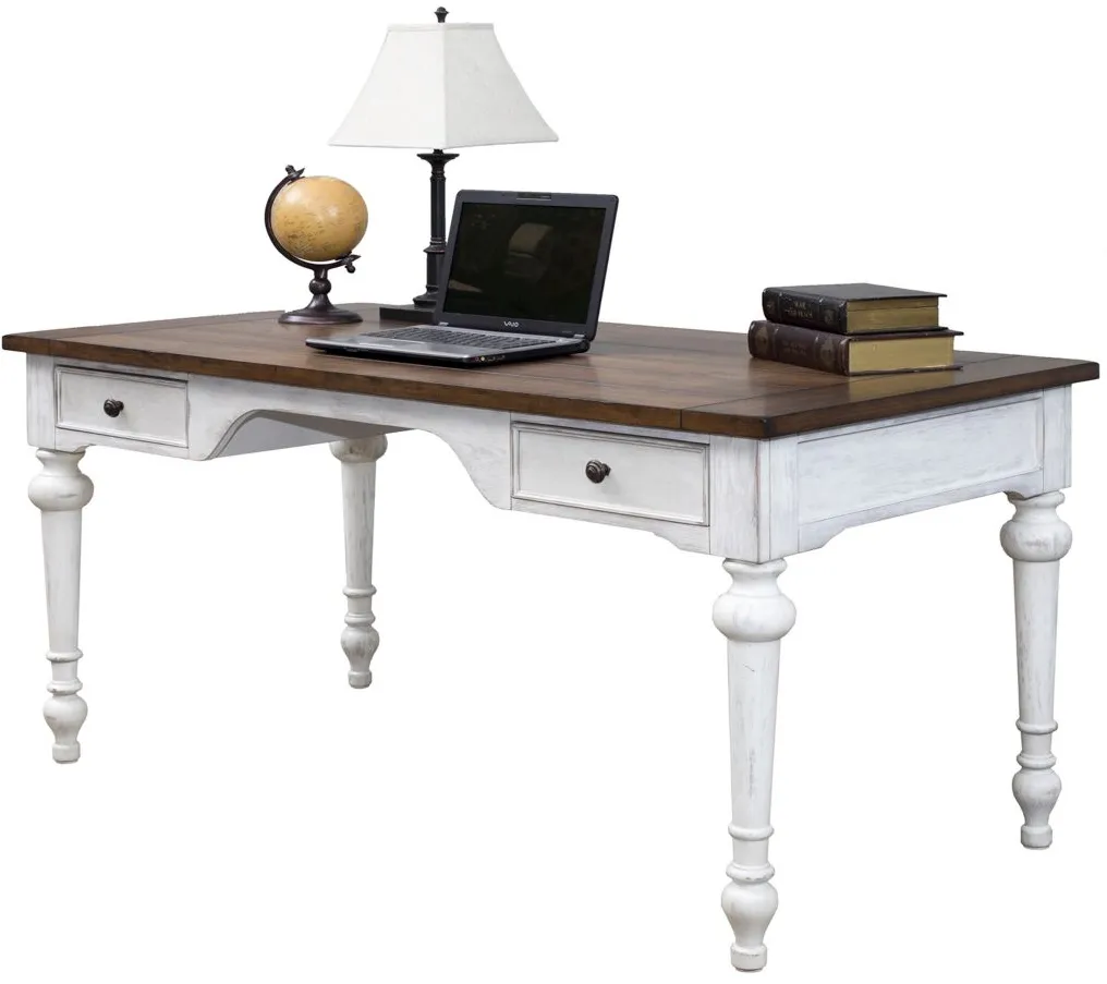 Durham Partners Writing Desk in White by Martin Furniture