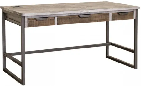 Mita Desk in Brown/Gray by International Furniture Direct