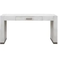 Stone Textured Writing Desk in White by Bellanest.