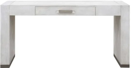 Stone Textured Writing Desk in White by Bellanest.