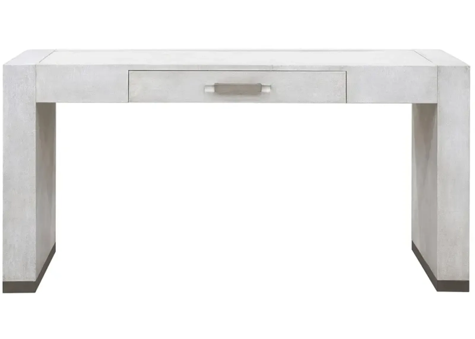 Stone Textured Writing Desk in White by Bellanest.