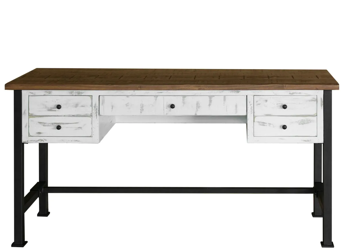 Pueblo Writing Desk in White by International Furniture Direct