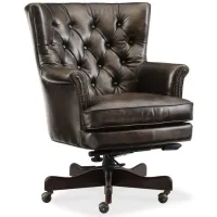 Theodore Executive Swivel Tilt Chair in Brown by Hooker Furniture