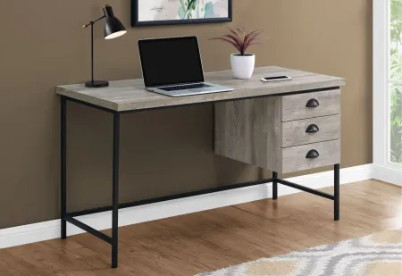 Tana Computer Desk in TAUPE by Monarch Specialties