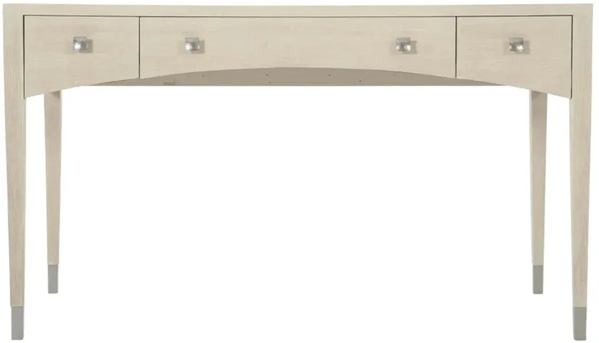 East Hampton Writing Desk in Cerused Linen by Bernhardt