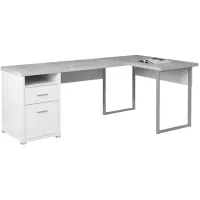 Jojo 80" Computer Desk in WHITE by Monarch Specialties