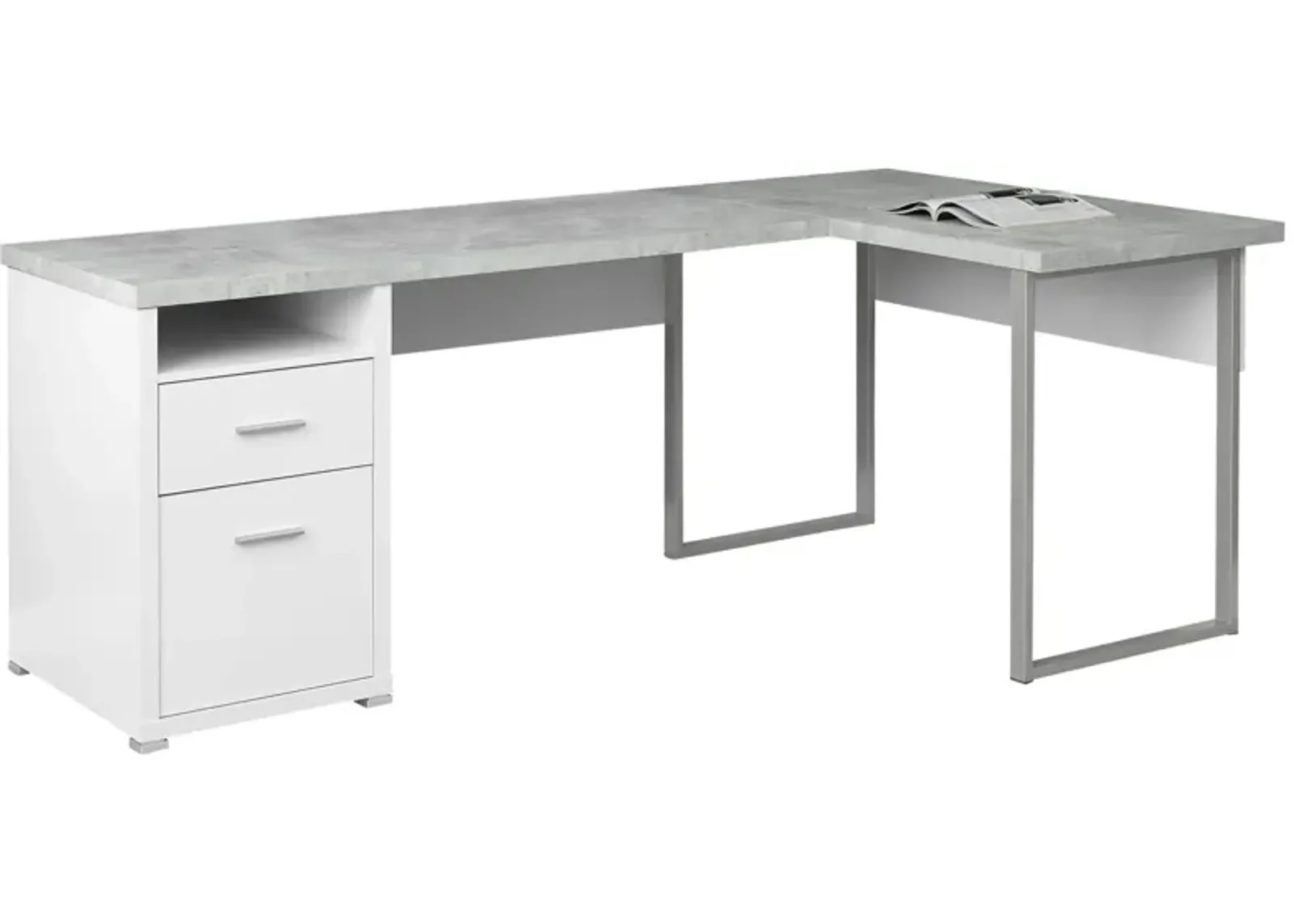 Jojo 80" Computer Desk in WHITE by Monarch Specialties