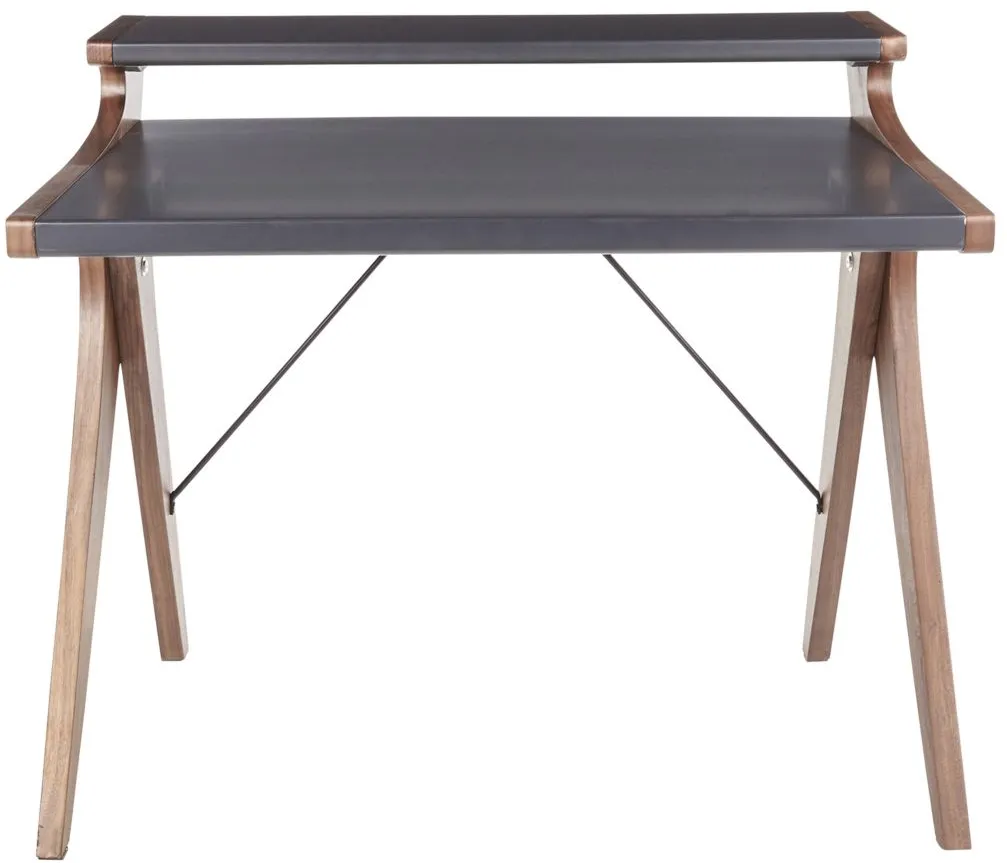 Denney Writing Desk in Gray by Lumisource