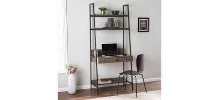 Dewey Ladder Desk in Gray by SEI Furniture