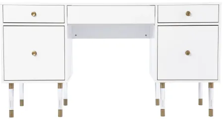 Darragh Desk in White by SEI Furniture