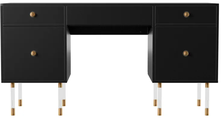 Darragh Desk in Black by SEI Furniture