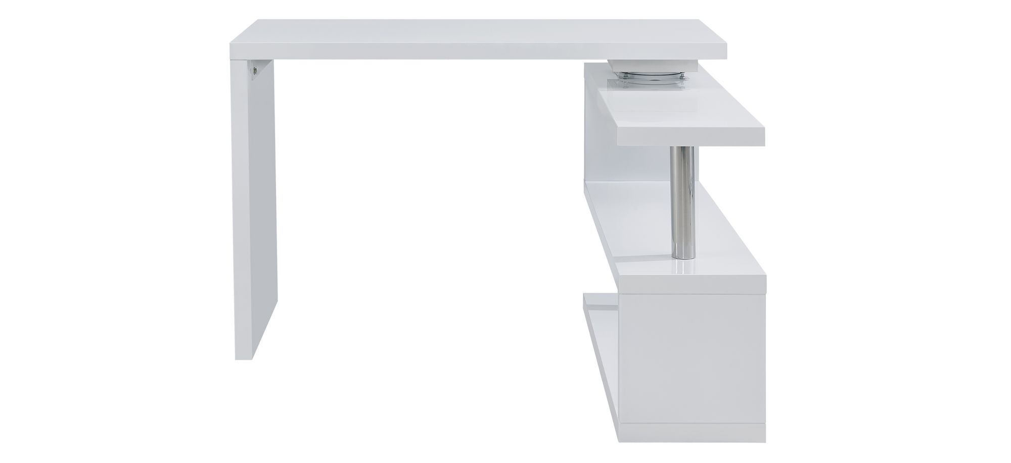 Yates Multifunctional Corner Desk in White by SEI Furniture