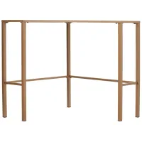 Ashford Metal/Glass Corner Desk in Gold by SEI Furniture