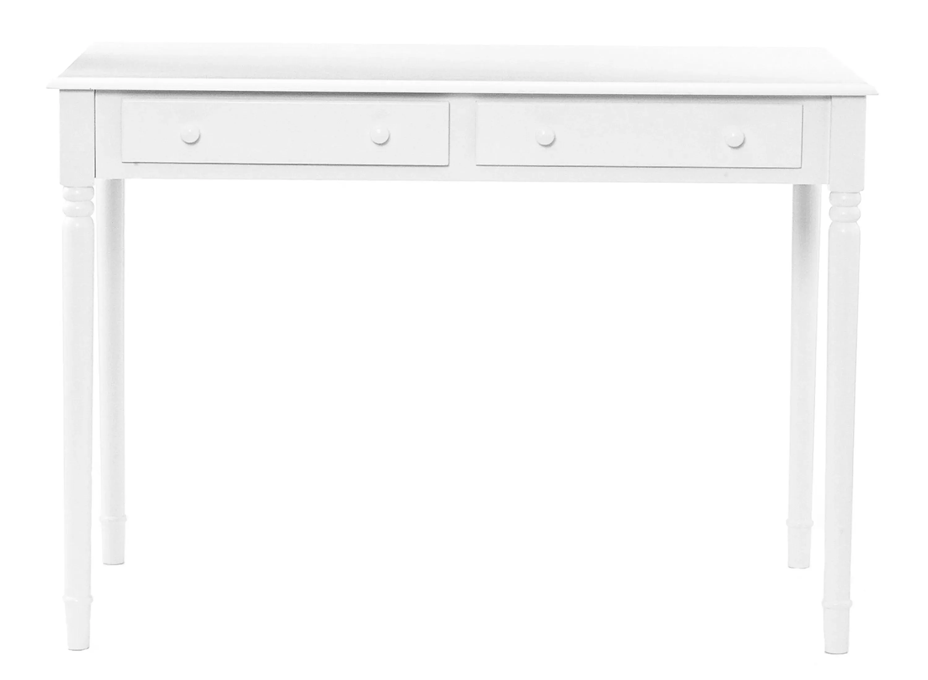 Lanny White 2-Drawer Writing Desk in White by SEI Furniture