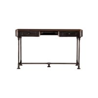 Willenhall 2-Drawer Wood/Metal Desk in Brown by SEI Furniture