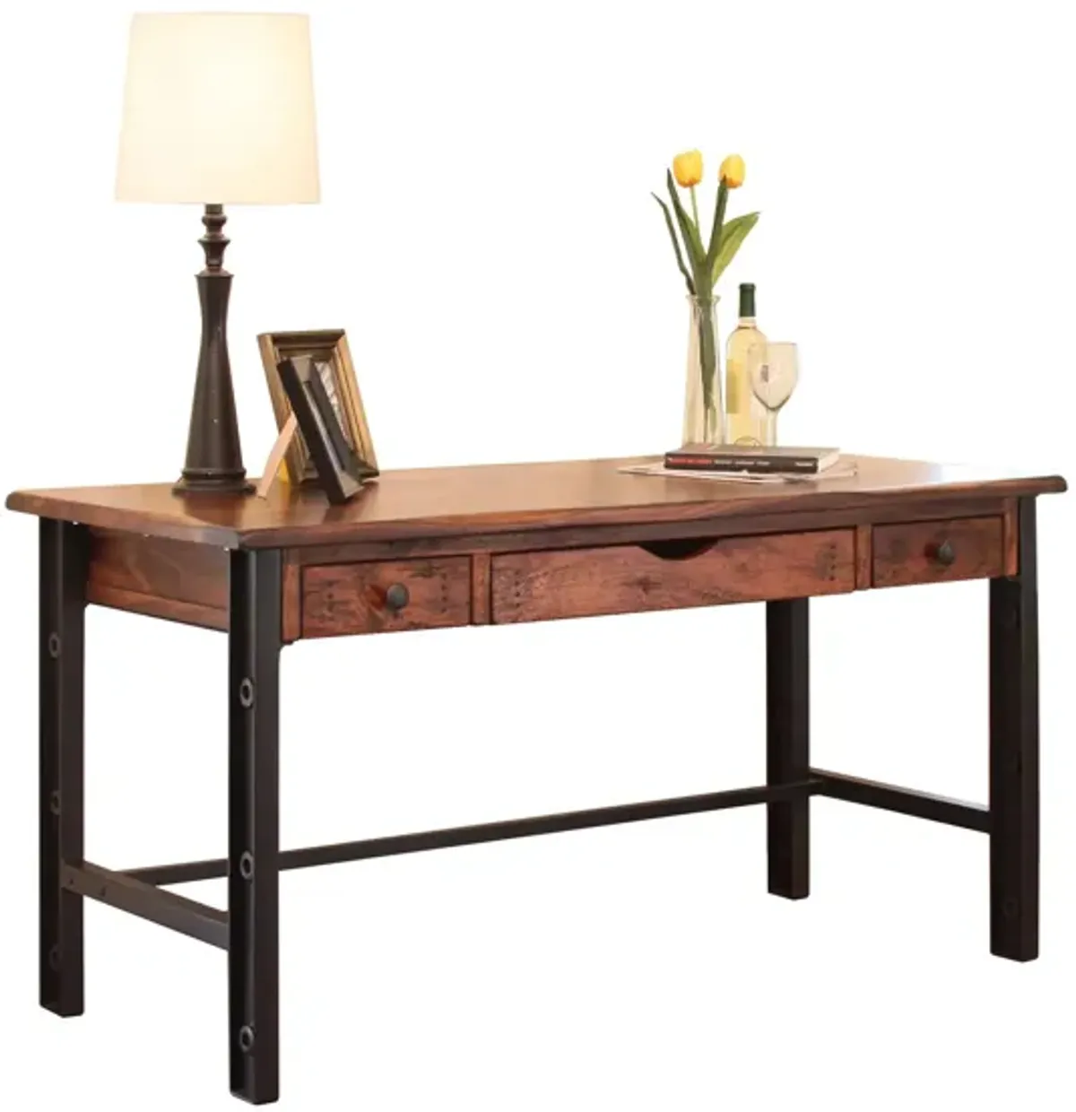 Parota Writing Desk in Antique Distressed by International Furniture Direct