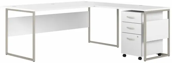 Steinbeck L-Shaped Desk w/ File Cabinet