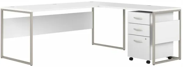 Steinbeck L-Shaped Desk w/ File Cabinet