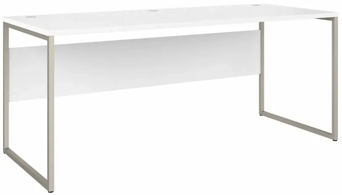 Steinbeck Computer Desk in White by Bush Industries