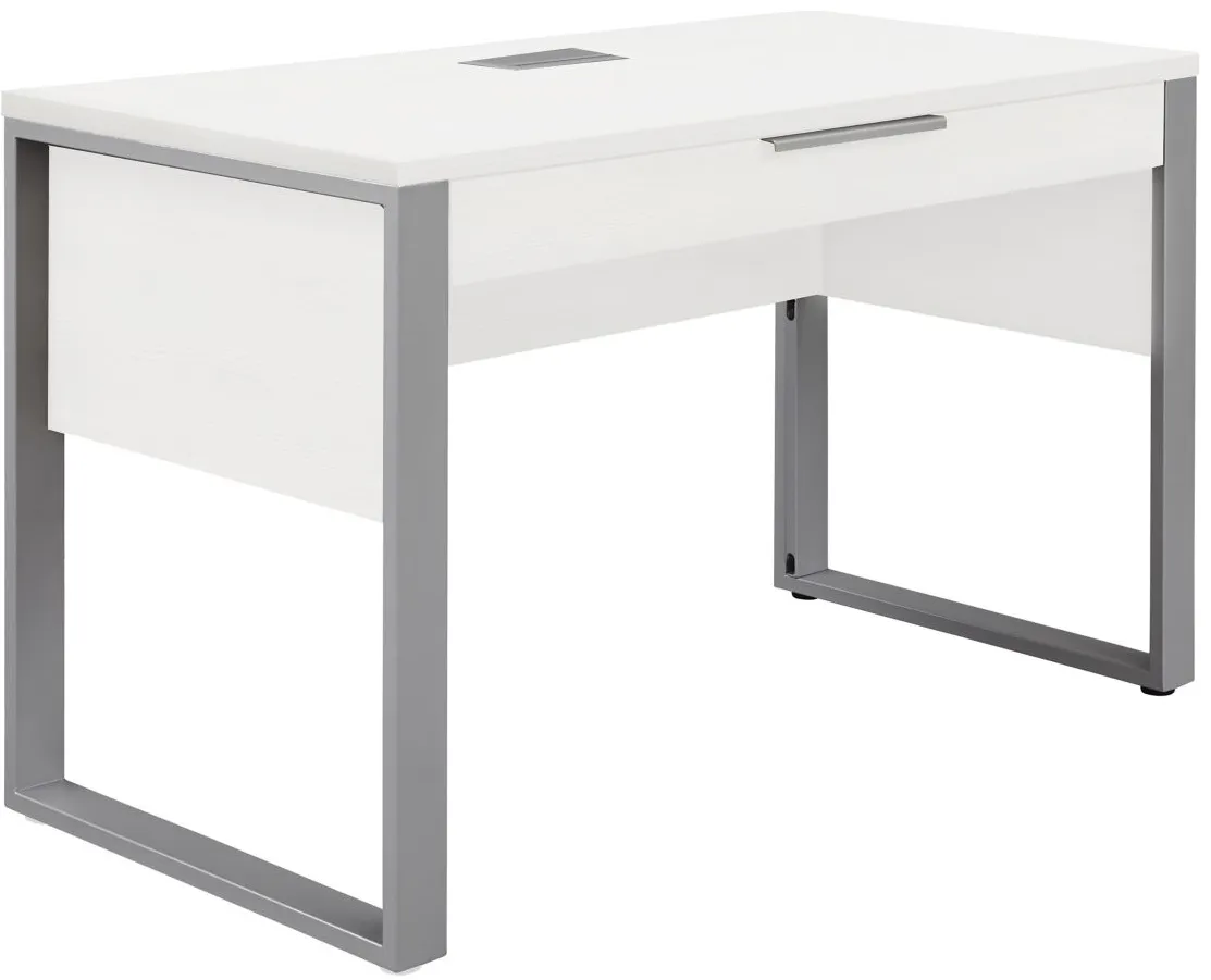 Kalmar 47" Home Desk in White by Unique Furniture