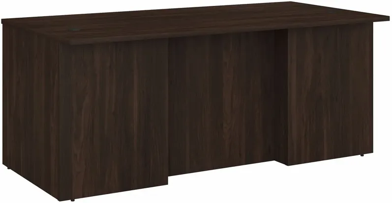 Office 500 72W x 36D Executive Desk in Black Walnut by Bush Industries