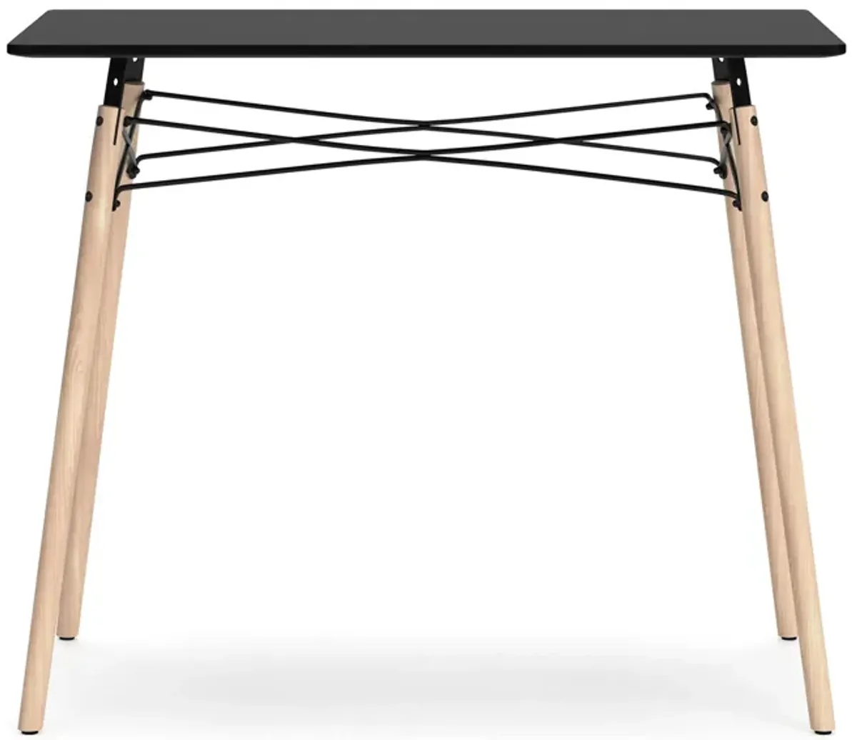 Jaspeni Home Office Desk in Black/Natural by Ashley Express