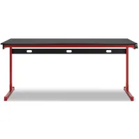 Lynxtyn Home Office Desk in Red/Black by Ashley Furniture