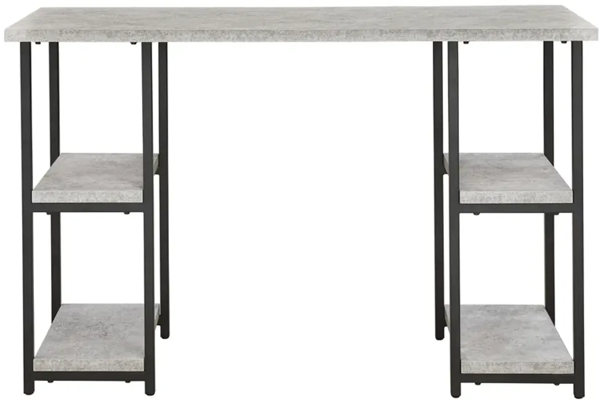 Lazabon Office Desk in Gray/Black by Ashley Express