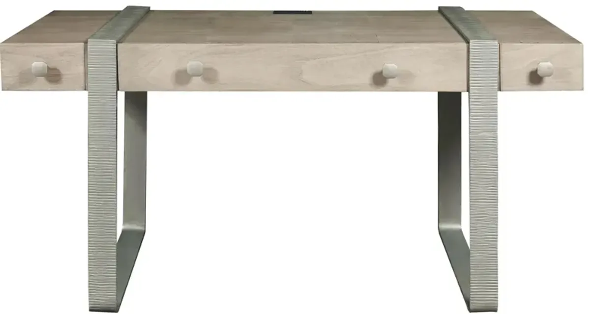 Pulaski Accents Desk in Gray by Samuel Lawrence