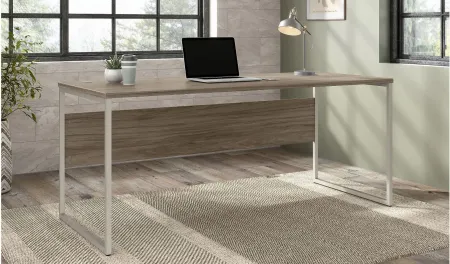 Steinbeck Computer Desk in Modern Hickory by Bush Industries