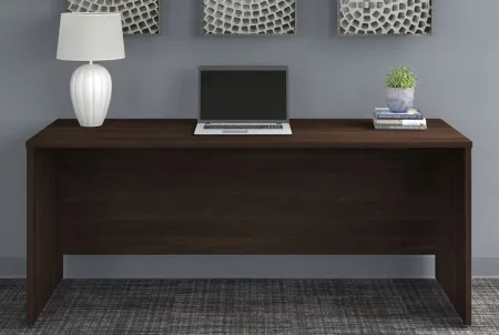 Office 500 72W x 24D Credenza Desk in Black Walnut by Bush Industries