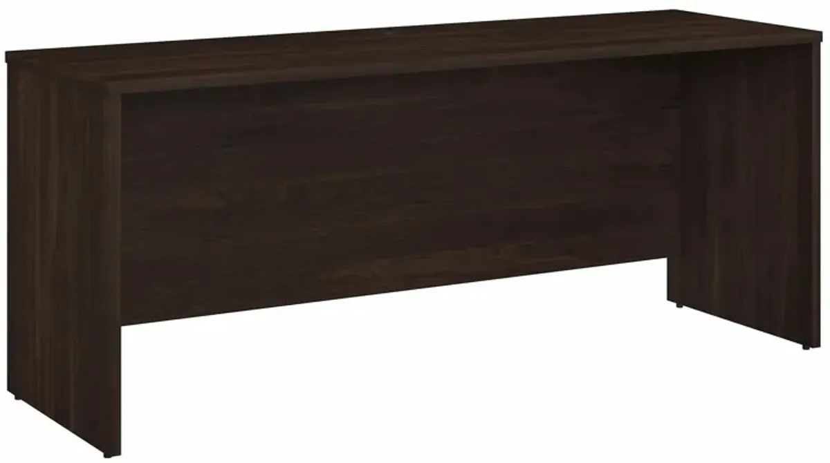 Office 500 72W x 24D Credenza Desk in Black Walnut by Bush Industries