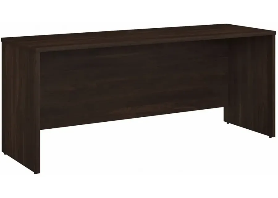 Office 500 72W x 24D Credenza Desk in Black Walnut by Bush Industries