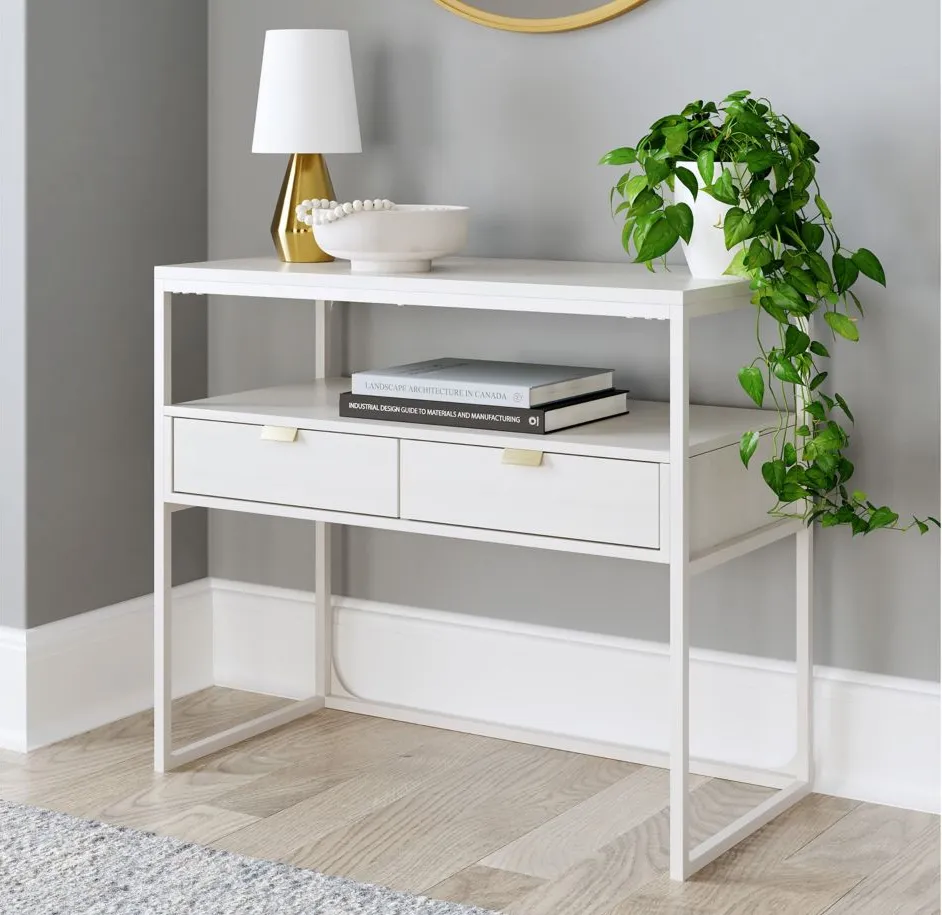 Deznee Credenza in White by Ashley Express