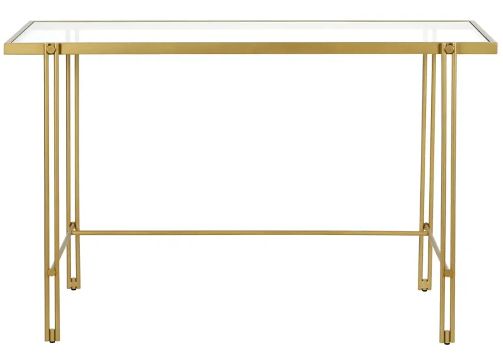 Driscoll Writing Desk in Brass by Hudson & Canal