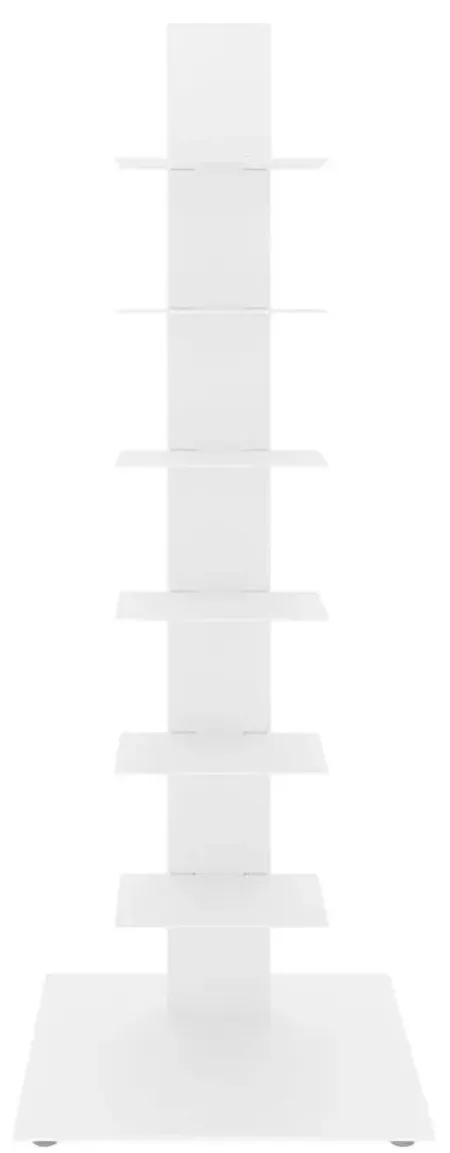 Sapiens 38" Bookcase Tower in White by EuroStyle