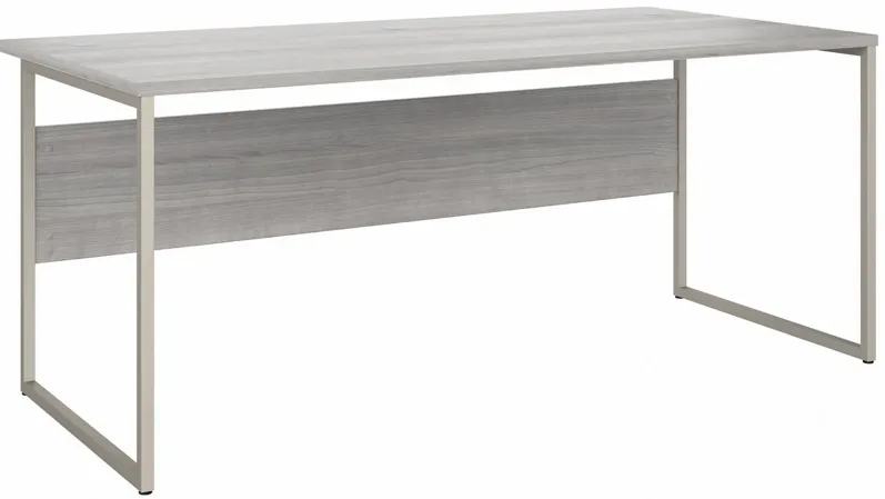 Steinbeck Computer Desk in Platinum Gray by Bush Industries