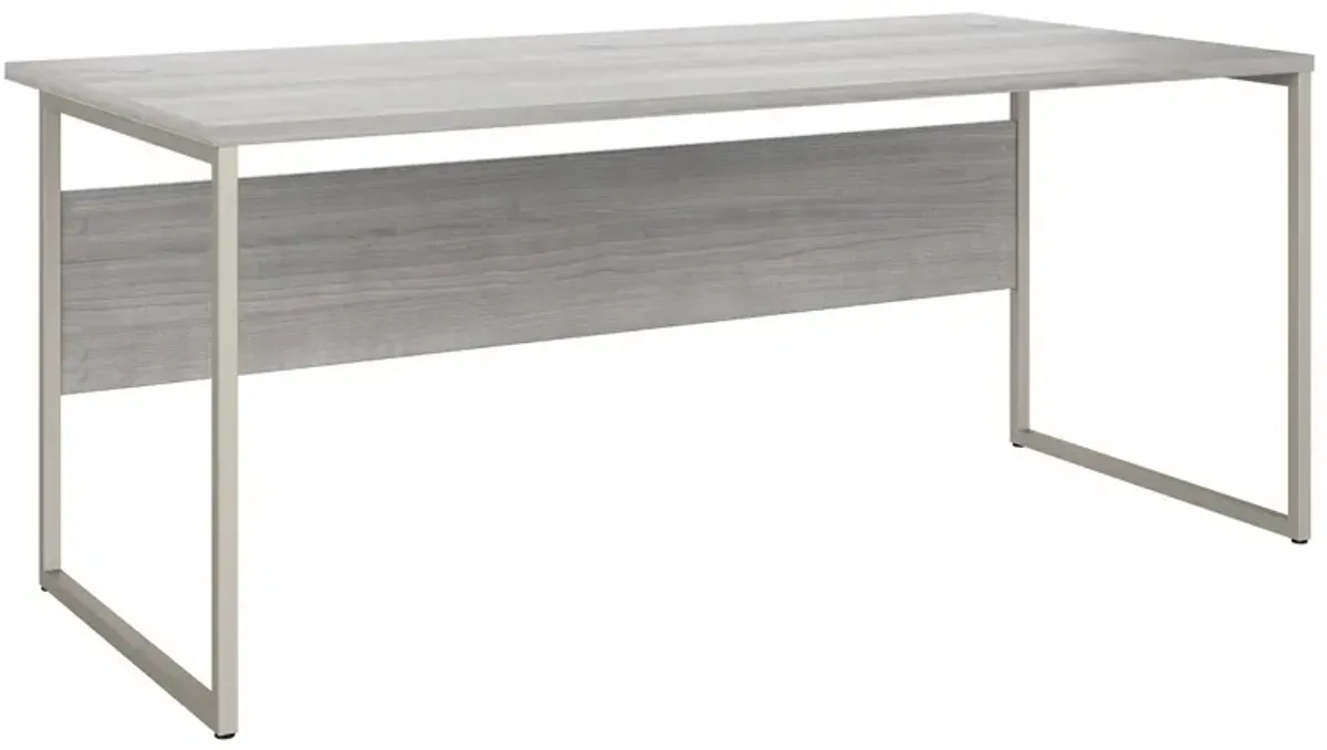 Steinbeck Computer Desk in Platinum Gray by Bush Industries