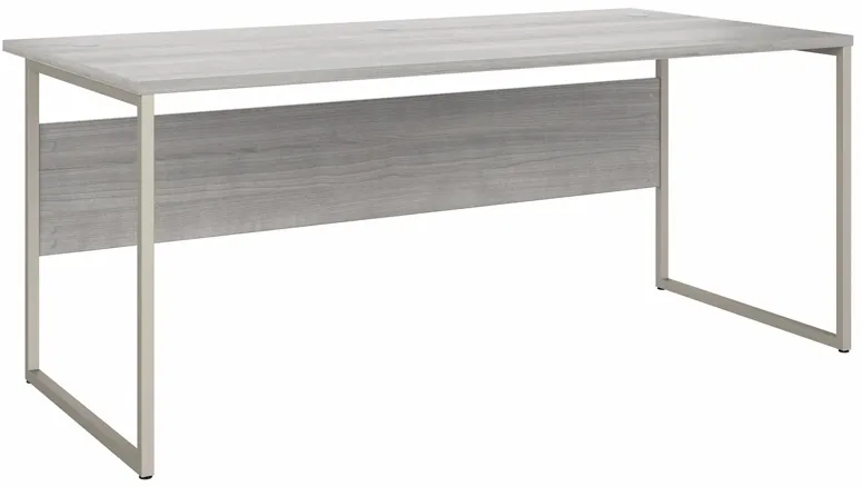 Steinbeck Computer Desk in Platinum Gray by Bush Industries