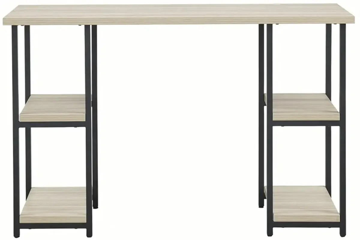 Waylowe 48" Home Office Desk in Natural/Black by Ashley Express