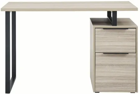 Waylowe 48" Office Desk in Natural/Black by Ashley Express