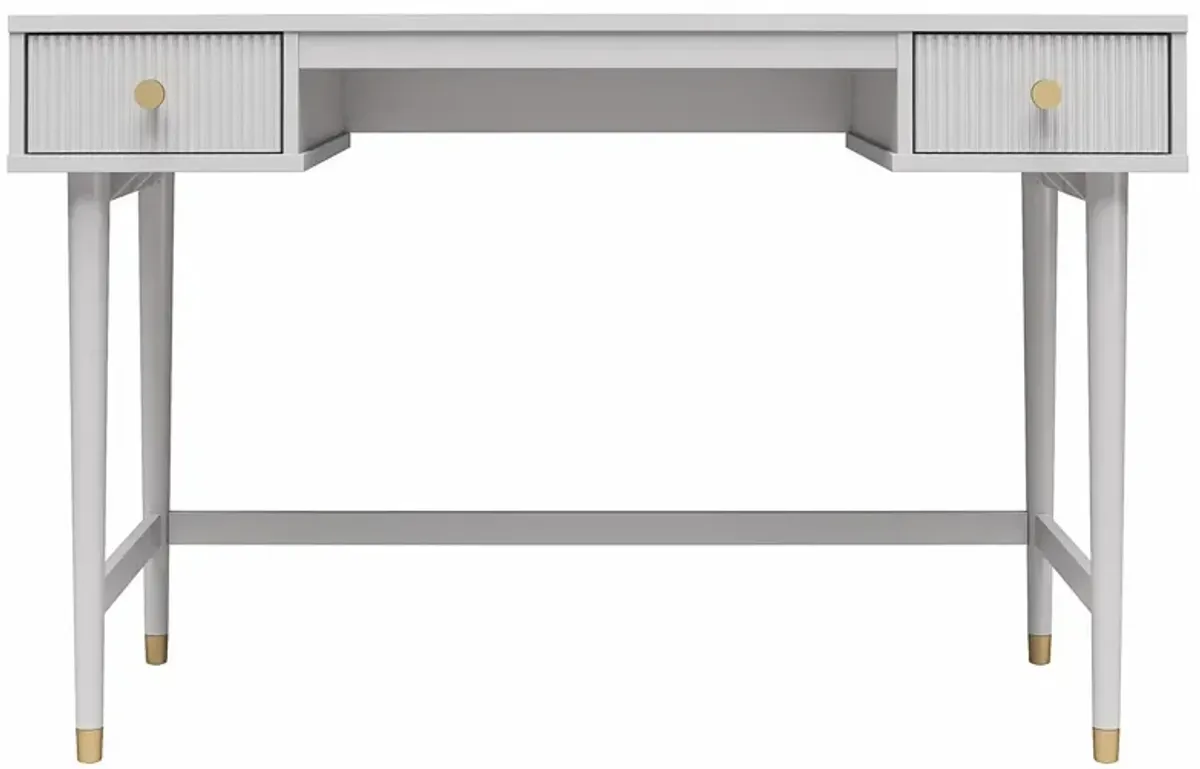 Elizabeth Desk in Dove Gray by DOREL HOME FURNISHINGS