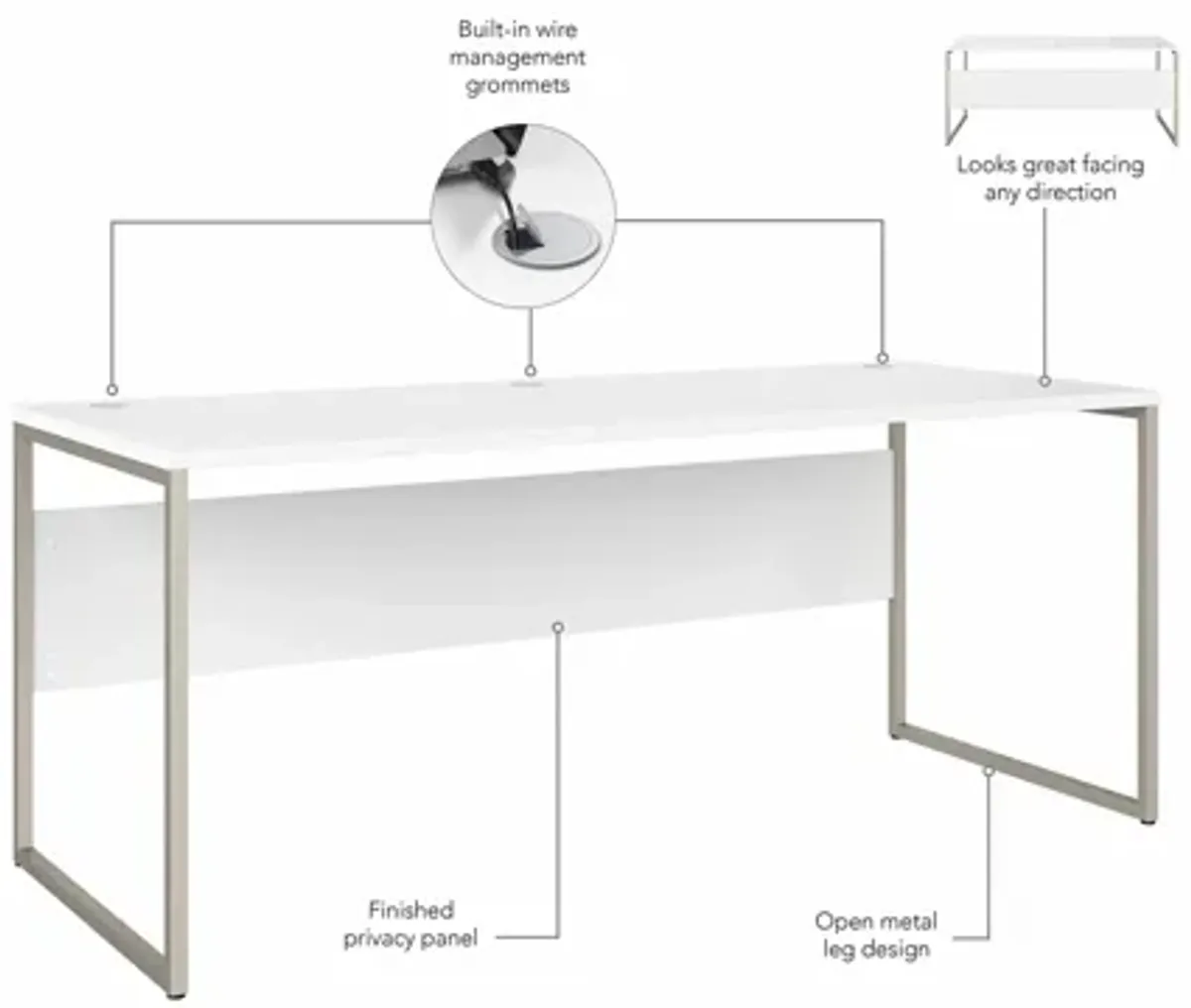 Steinbeck Workstation Desk w/ Credenza and File Cabinet