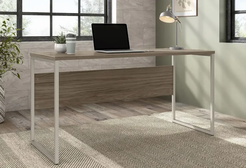 Steinbeck Desk in Modern Hickory by Bush Industries