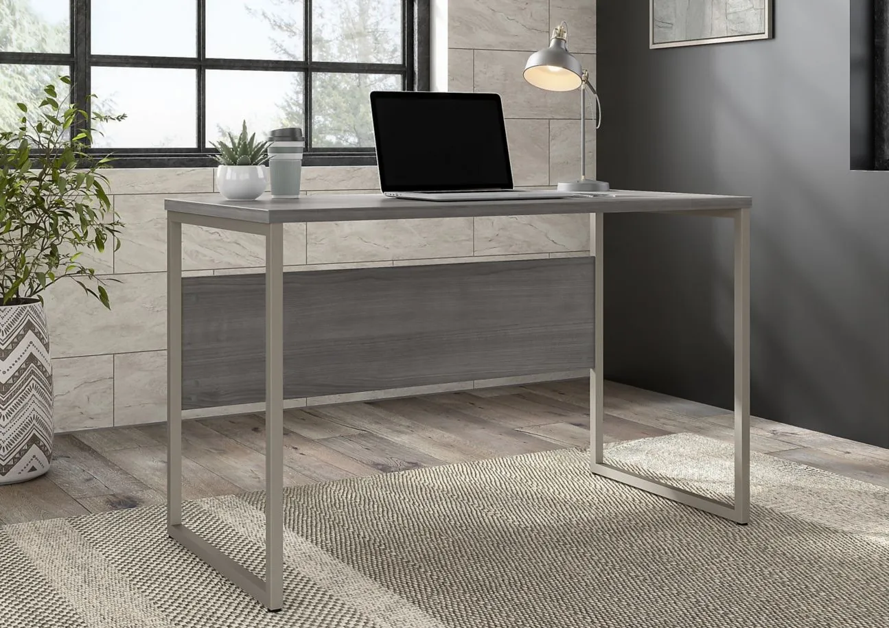 Steinbeck Computer Desk in Platinum Gray by Bush Industries