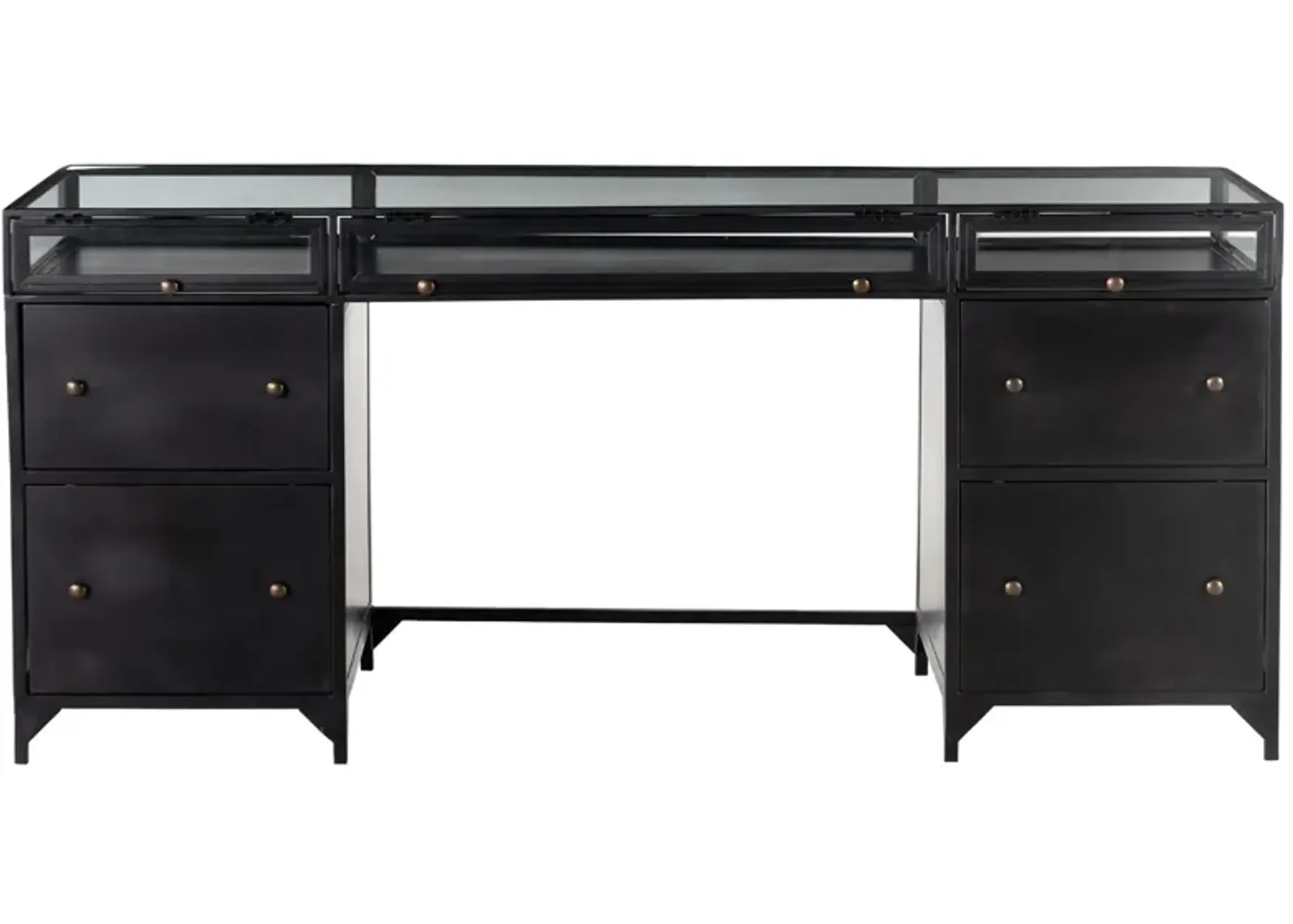 Chrysanthemum Executive Desk in Black by Four Hands