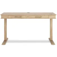Elmferd Adjustable Height Desk in Natural by Ashley Express
