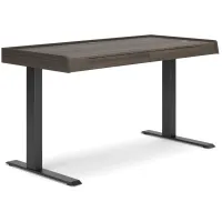 Zendex Adjustable Height Desk in Brown;Black by Ashley Express
