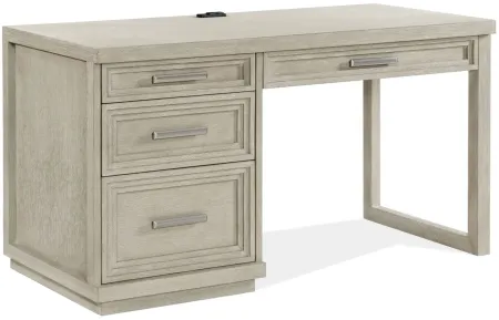 Cascade Single Pedestal Desk in Dovetail by Riverside Furniture