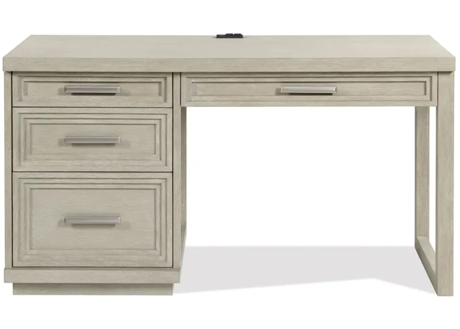 Cascade Single Pedestal Desk in Dovetail by Riverside Furniture